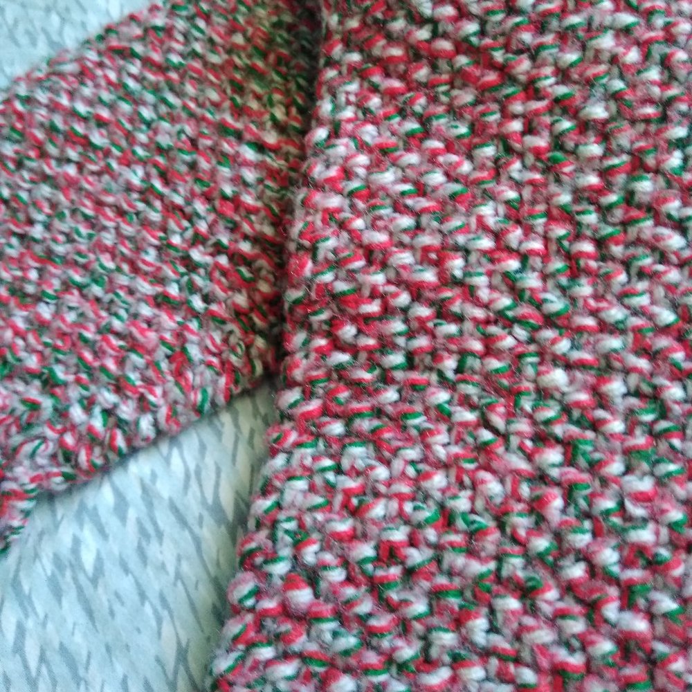 Handmade Crochet Holiday Scarf - Picture 9 of 9
